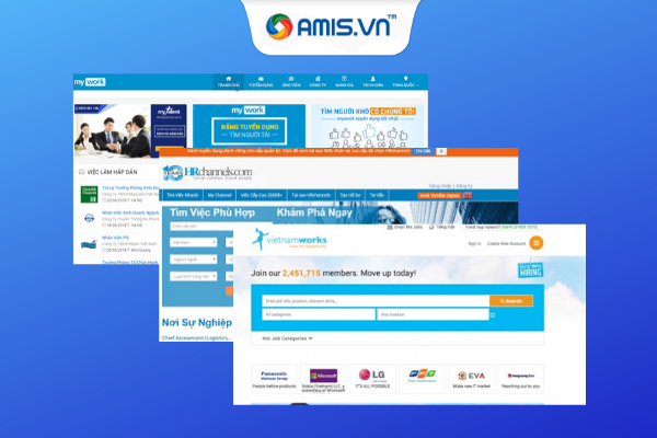 Tuyển dụng online qua các web tuyển dụng