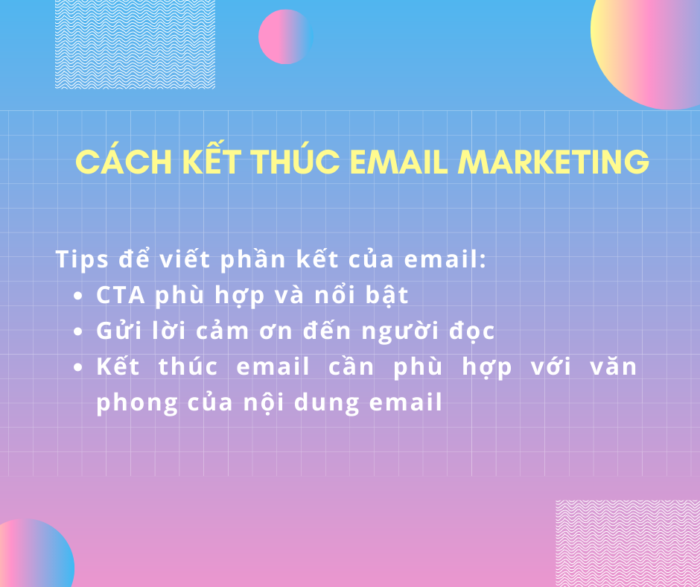 Cách viết kết thúc Email Marketing