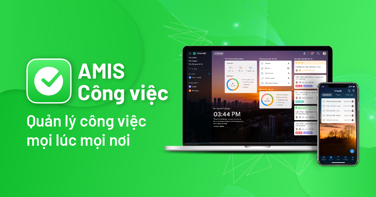 Phần mềm giao việc, theo dõi tiến độ và đánh giá công việc, dự án mọi lúc, mọi nơi.