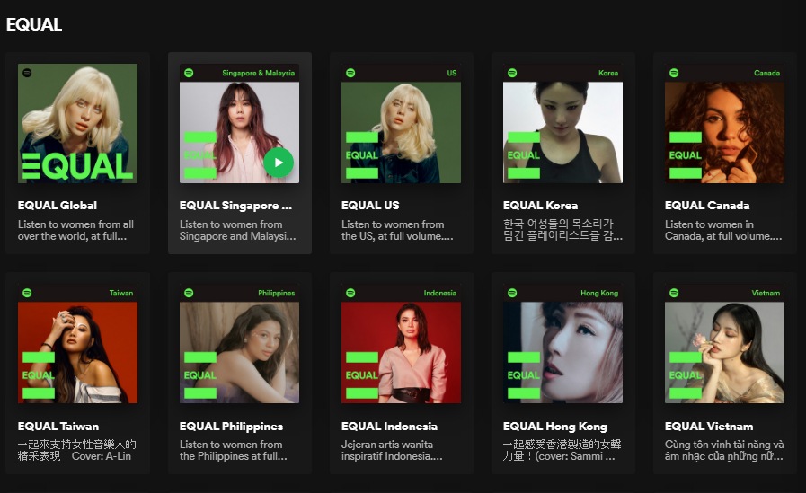 chiến dịch equal của Spotify