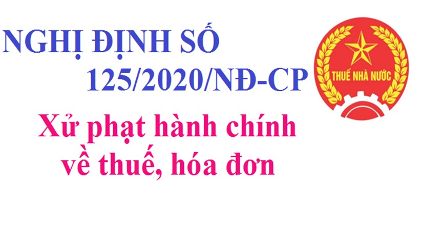 Hình 1: Nghị đinh số 125/2020/NĐ-CP quy định xử phạt hành chính về thuế, hóa đơn