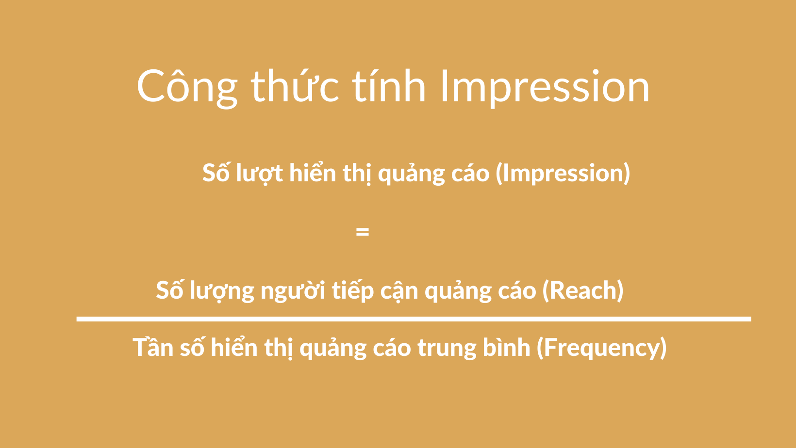 công thức tính impressions