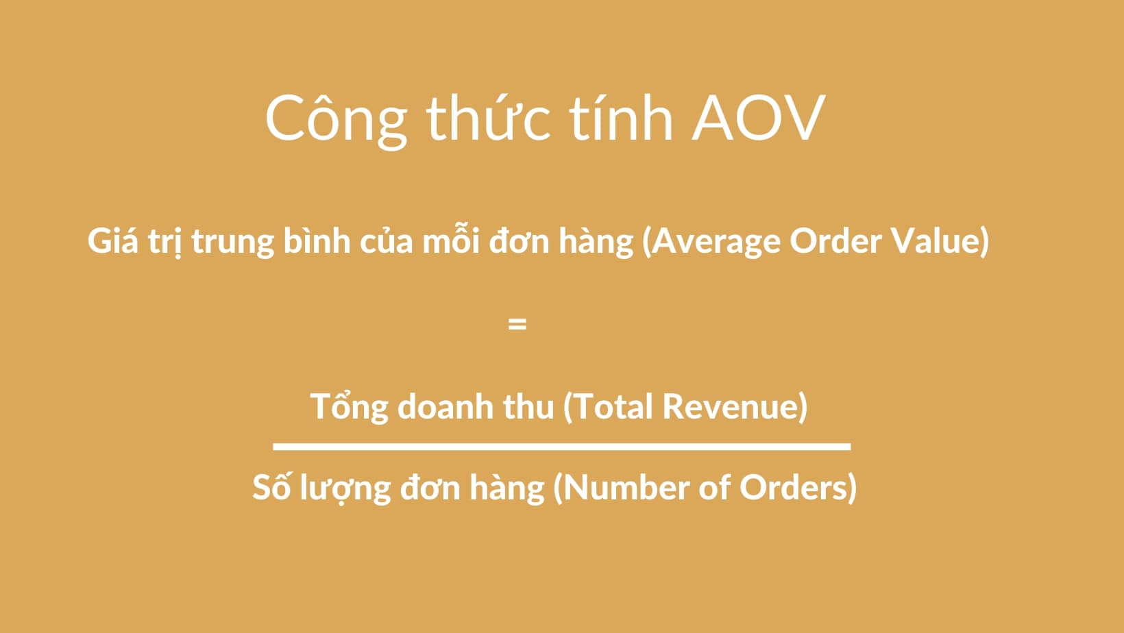 công thức tính AOV