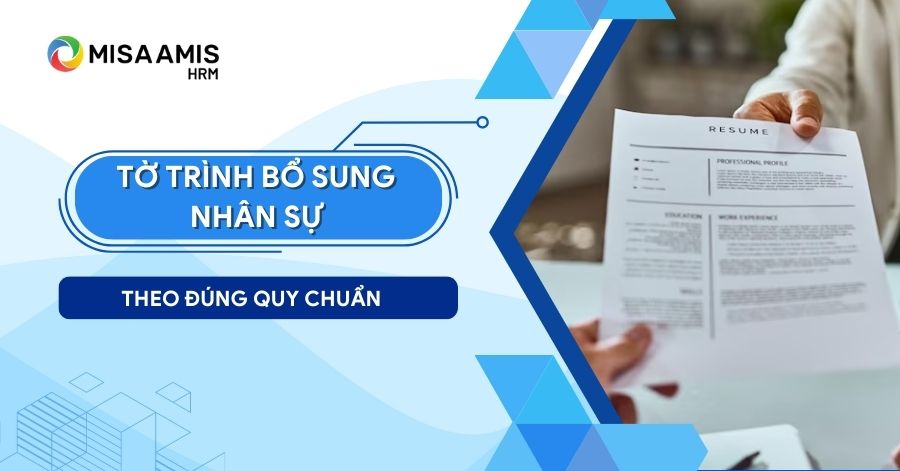 tờ trình xin bổ sung nhân sự