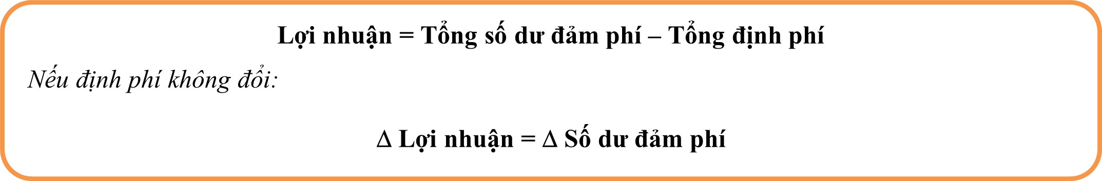 công thức tính