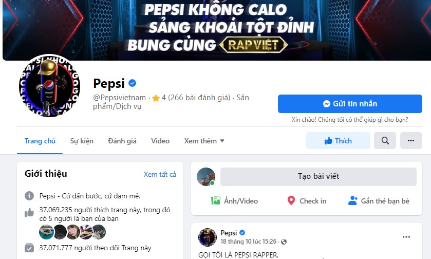 kênh quảng cáo trong chiến lược marketing của pepsi