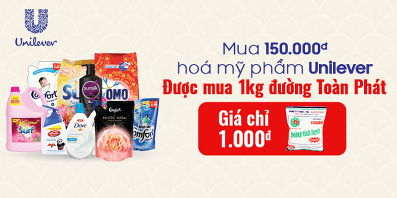 khuyến mãi của unilever