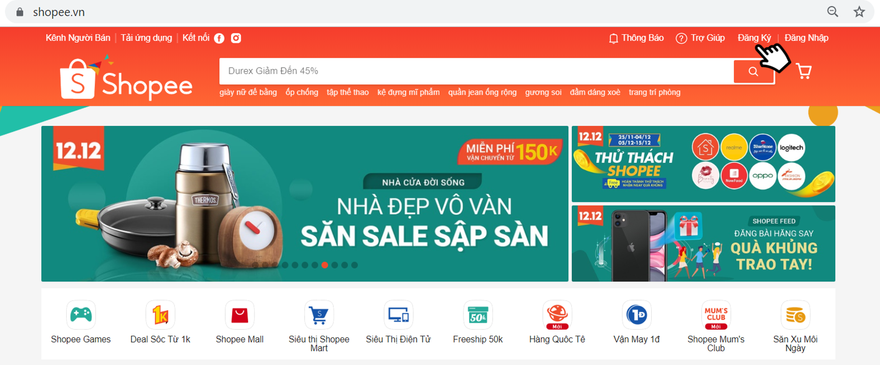 website của shopee