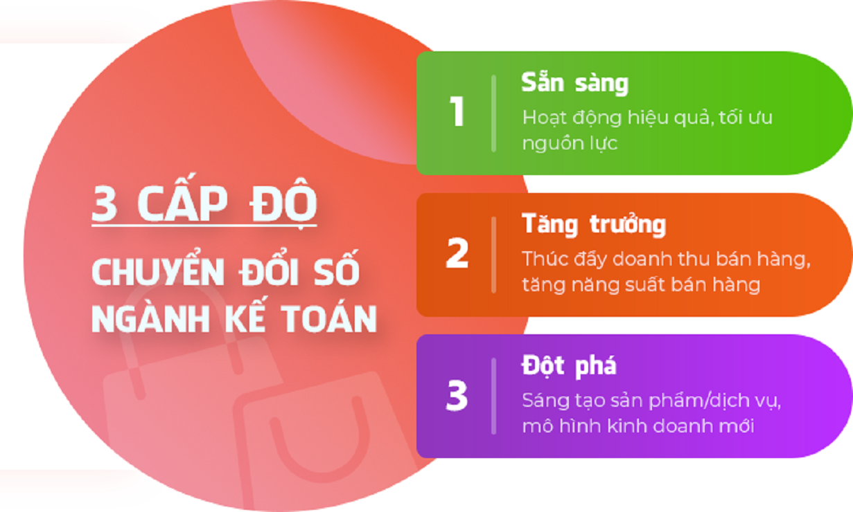 Cấp độ chuyển đổi số ngành Kế toán