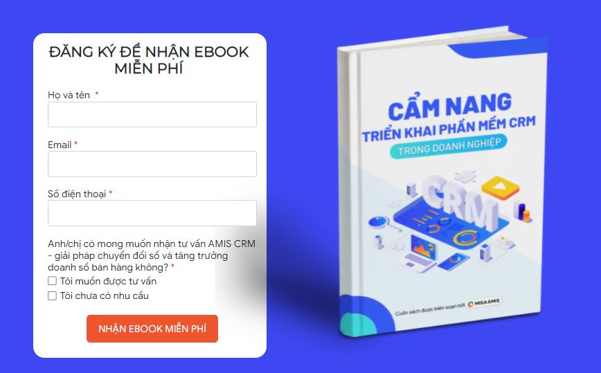 landing page thu hút khách hàng tiềm năng