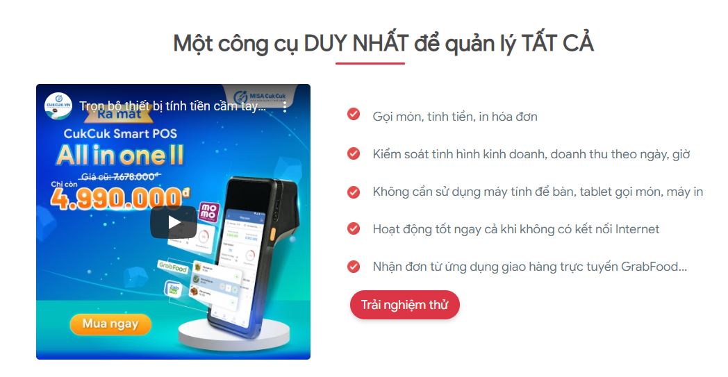 landing page giới thiệu giải pháp dịch vụ