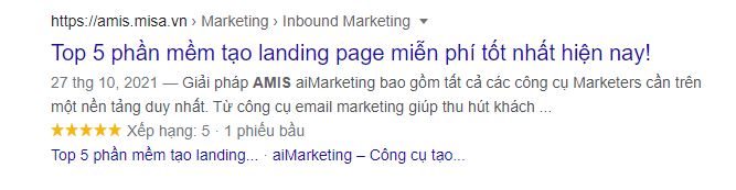 tối ưu meta description trên landing page