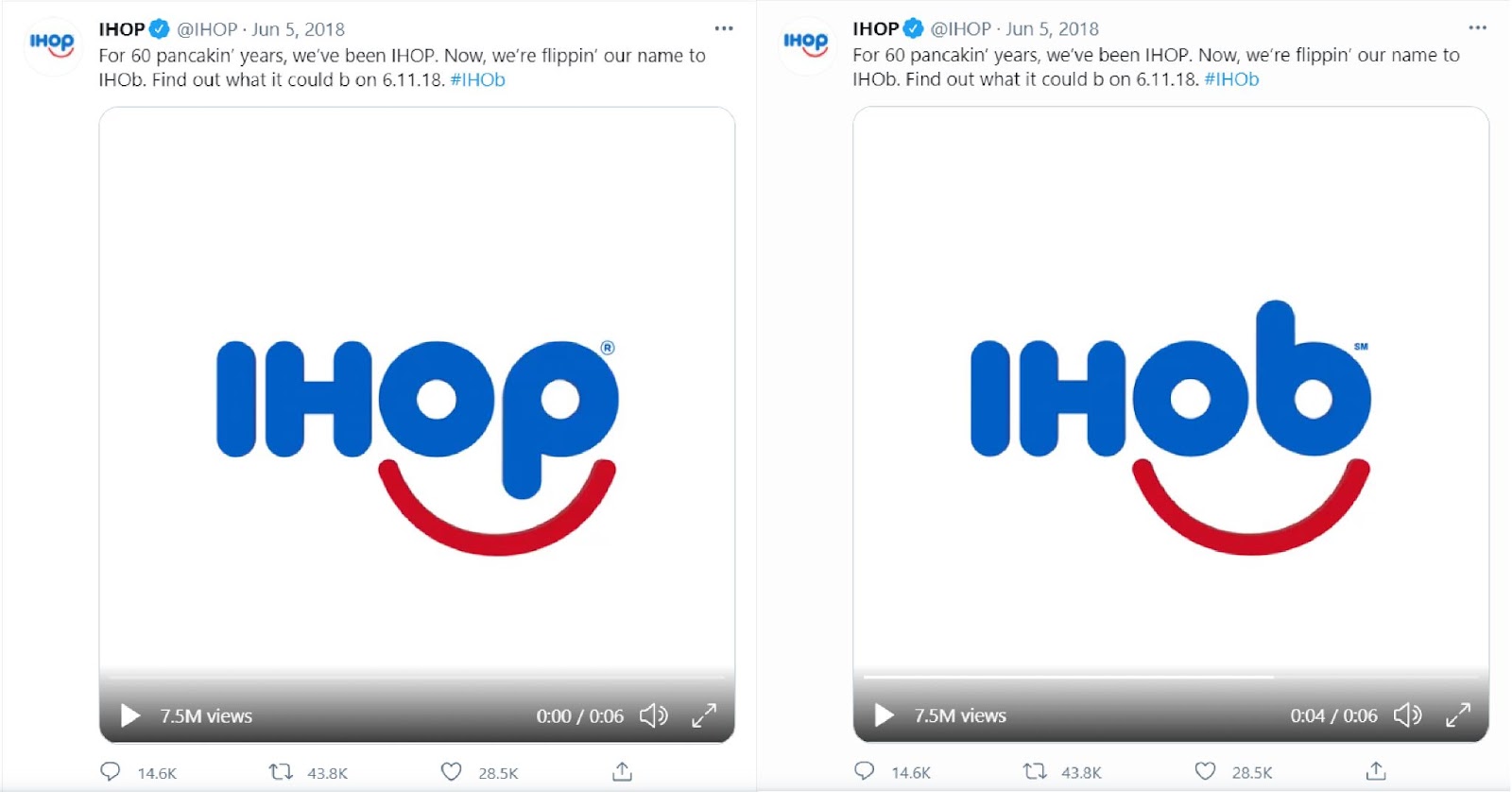 dòng tweet của IHOP