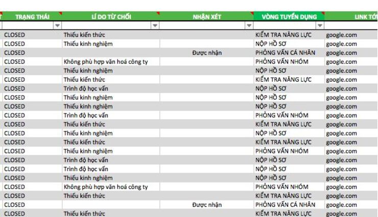 Tìm ứng viên trong kho dữ liệu ứng viên