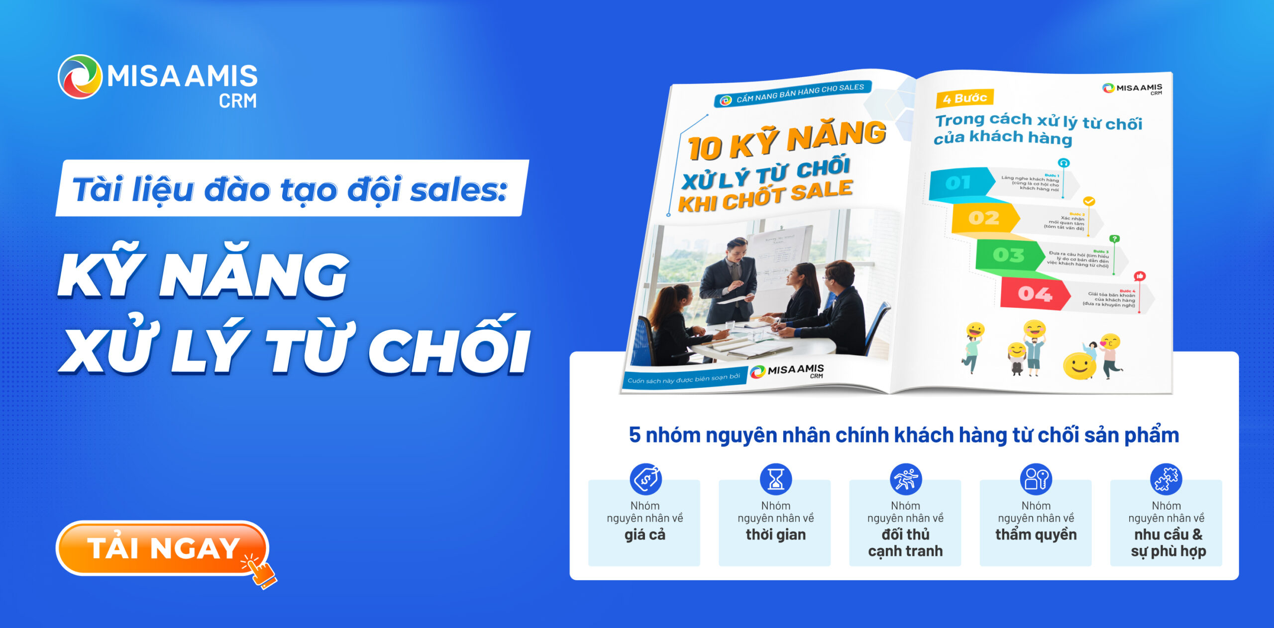 Kỹ năng xử lý từ chối khi chốt sale