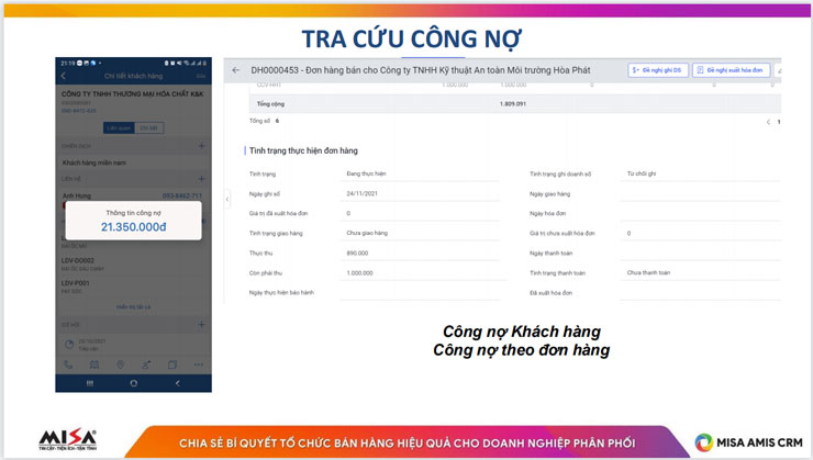 Tra cứu công nợ