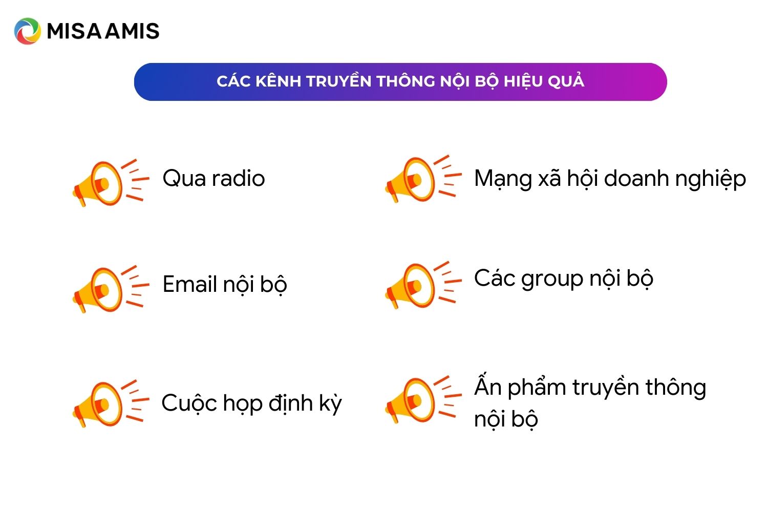 các kênh truyền thông nội bộ hiệu quả