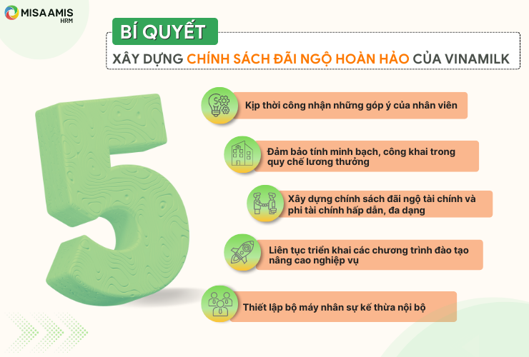 5 bí quyết xây dựng chính sách đãi ngộ hoàn hảo của Vinamilk