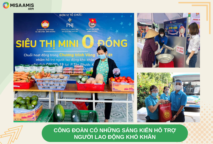 Công đoàn hỗ trợ người lao động khó khăn trong thời kỳ Covid