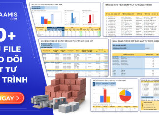 File theo dõi vật tư công trình