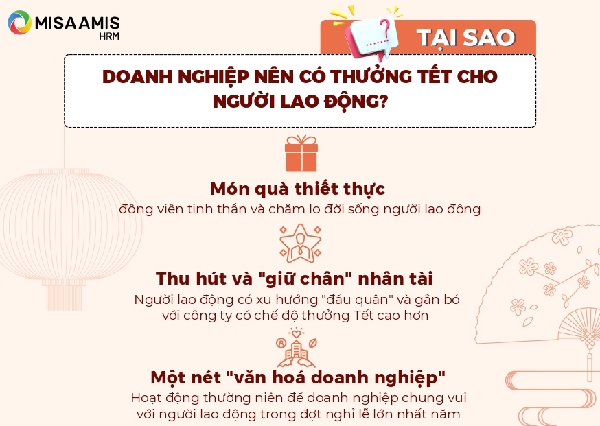 Những lý do doanh nghiệp nên thưởng tết cho nhân viên