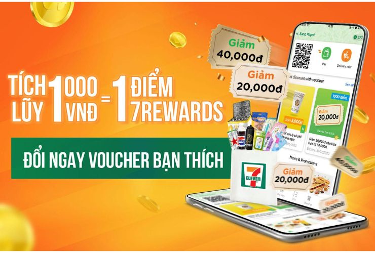 Ứng dụng di động của 7-Eleven - Nguồn: Internet