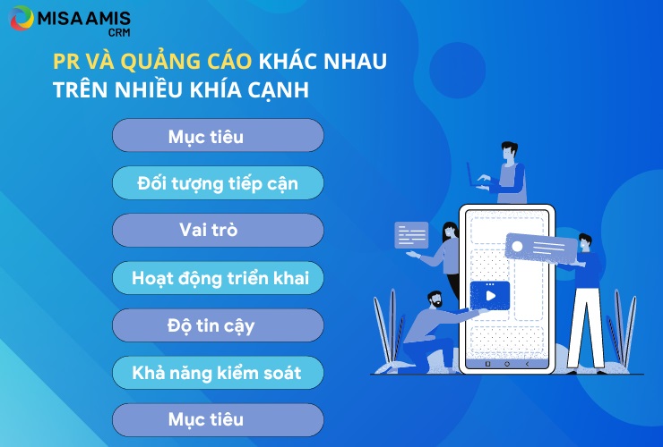 Phân biệt PR và quảng cáo