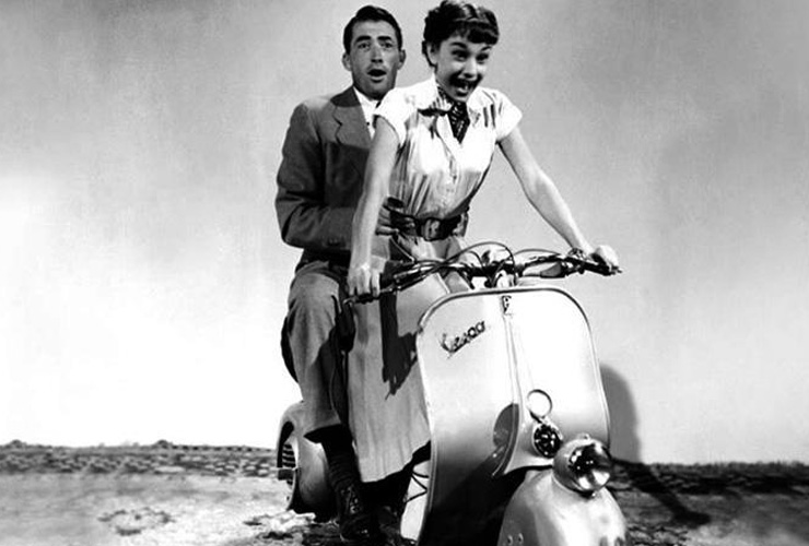 Thương hiệu xe Vespa trong phim Roman Holiday