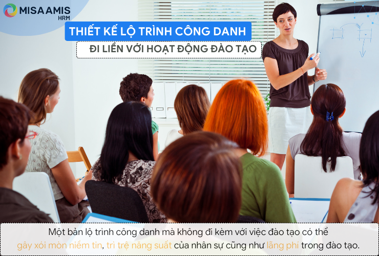 Thiết kế lộ trình công danh đi liền với hoạt động đào tạo