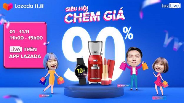 LazLive phát sóng các ngày trong tuần với sự tham gia của người nổi tiếng