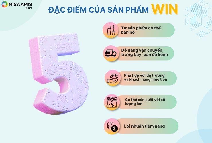 5 đặc điểm của sản phẩm WIN