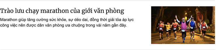 Ví dụ về dạng bài viết trào lưu (nguồn: vnexpress.net)