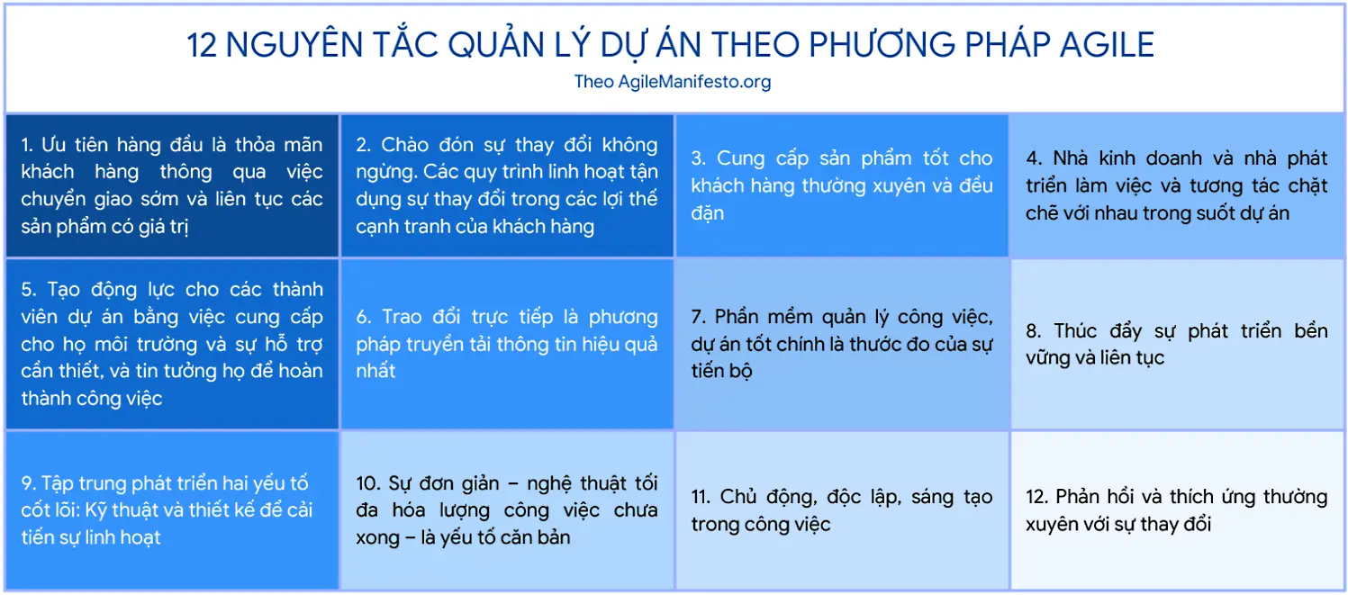 nguyên tắc quản lý dự án