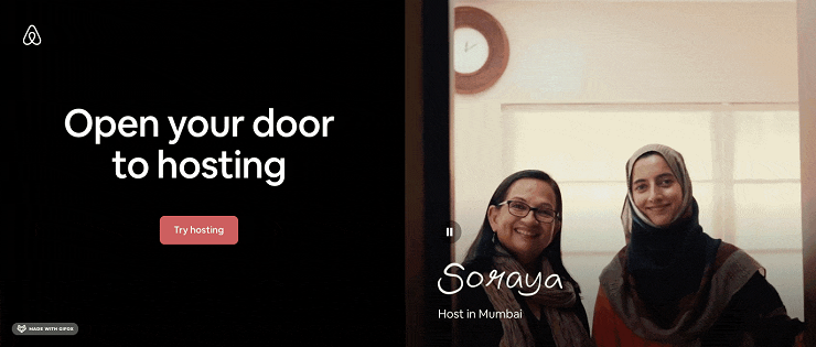 Thêm video vào landing page bán hàng đem lại nhiều hiệu quả về mặt chuyển đổi. Nguồn ảnh: Airbnb Host