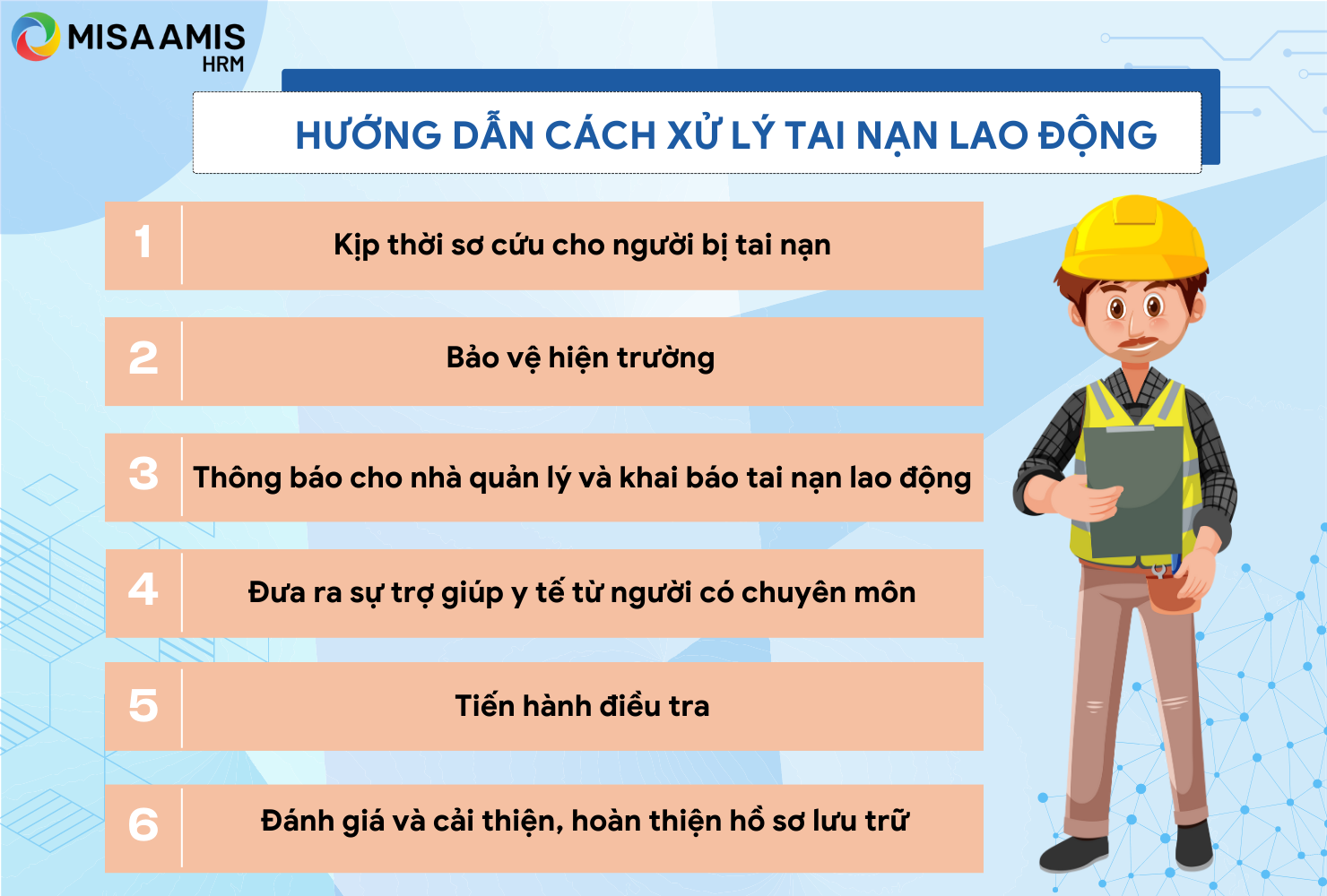 Hướng dẫn cách xử lý tai nạn lao động