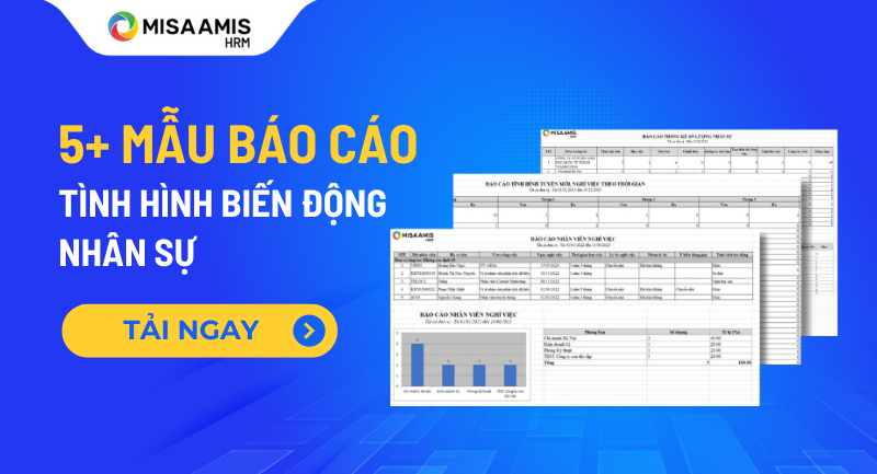 mẫu báo cáo biến động nhân sự