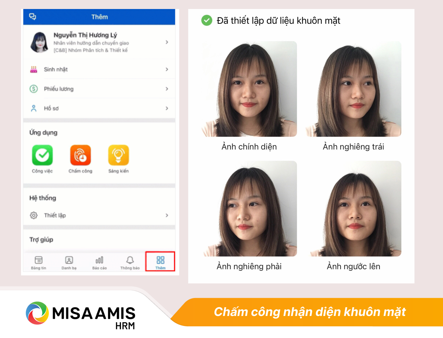 chấm công khuôn mặt