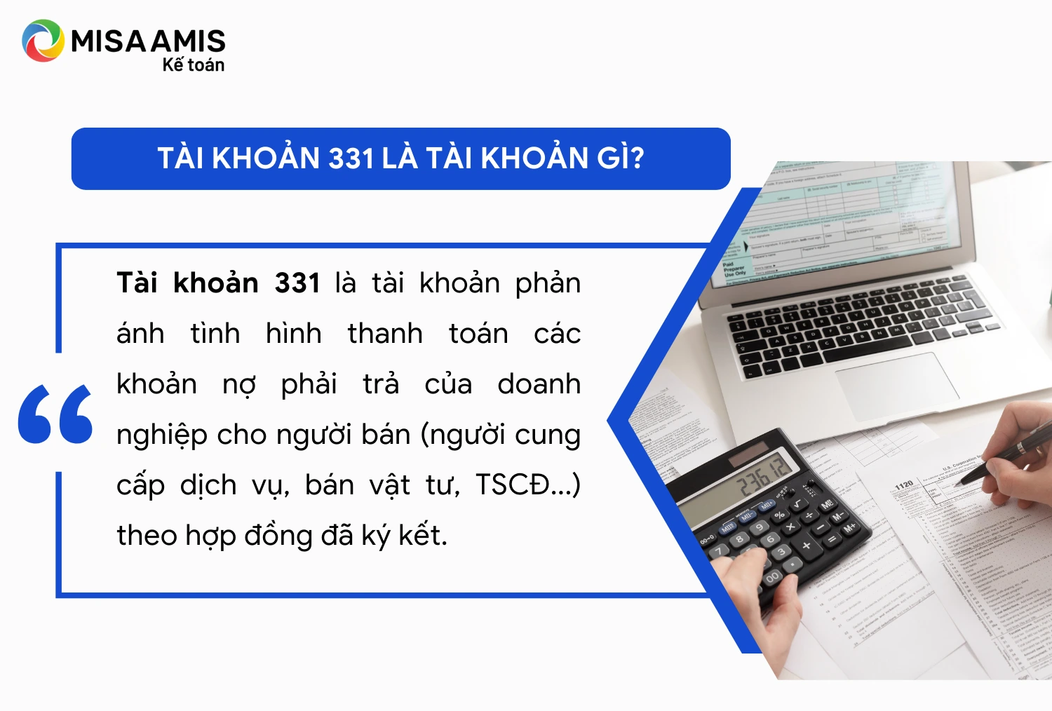 Tài khoản 331 là tài khoản gì?