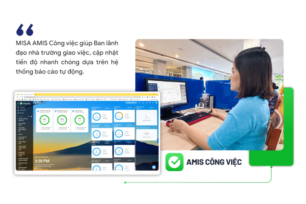 Misa amis công việc trong giáo dục