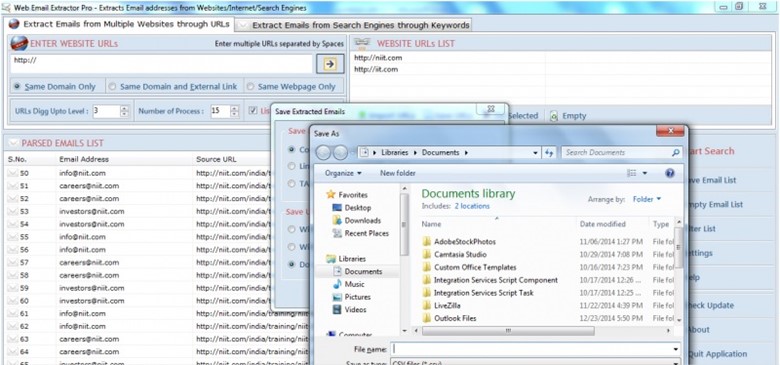 Phần mềm Web Email Extractor Pro