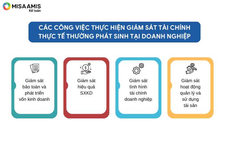 Các công việc thực hiện giám sát tài chính thực tế 