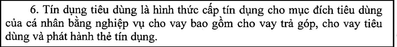 Tín dụng tiêu dùng là gì?