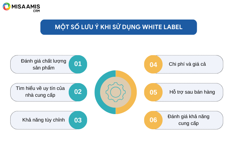 Một số lưu ý khi sử dụng white label