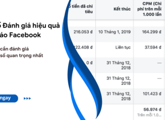 các chỉ số đánh giá hiệu quả quảng cáo facebook