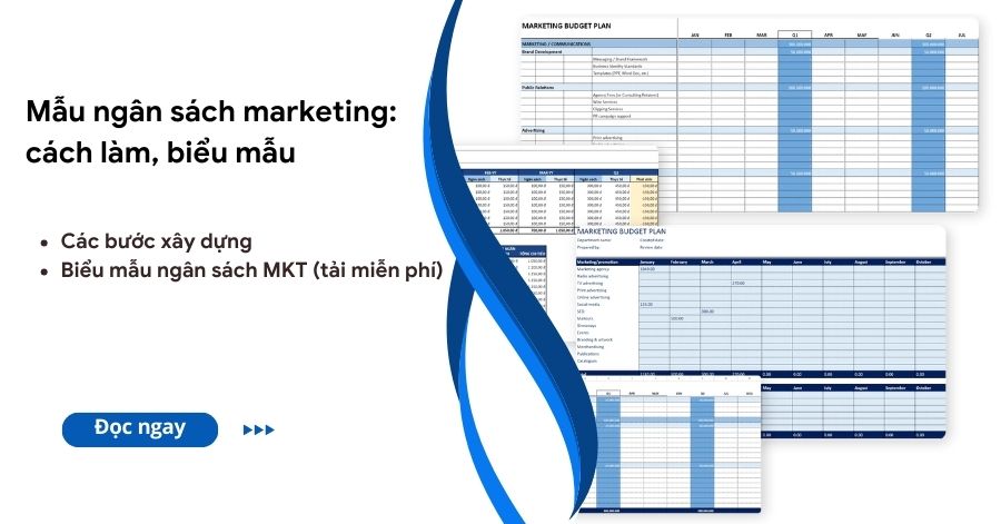 mẫu kế hoạch ngân sách marketing