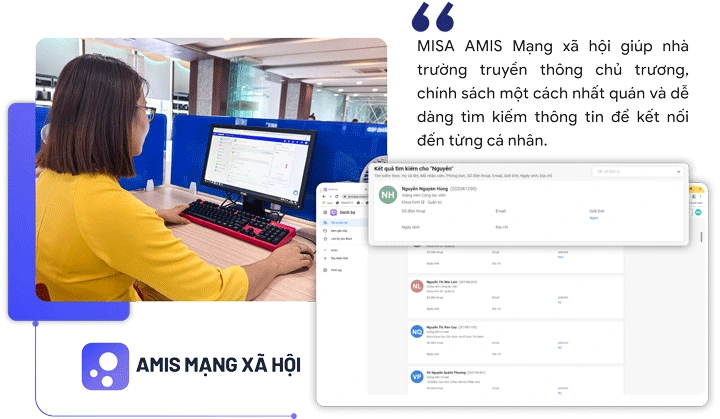 feedback của khách hàng về amis mạng xã hội