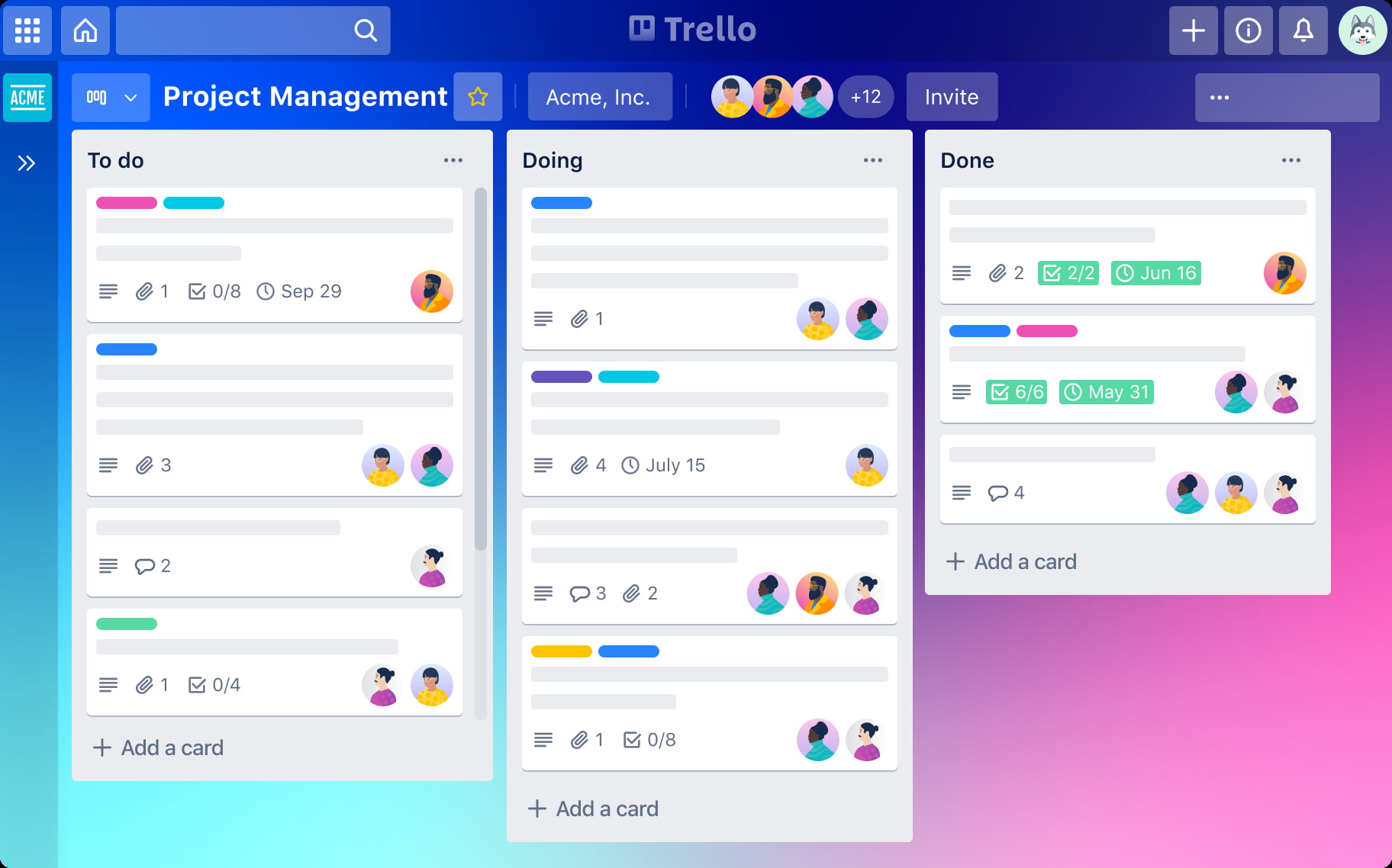 quản lý dự án bằng Trello