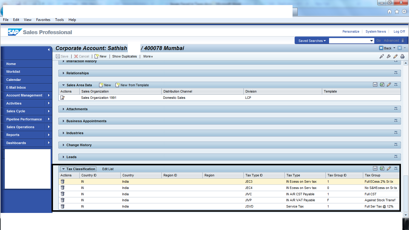 SAP CRM software