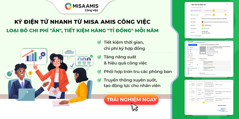 công việc kết nối wesign