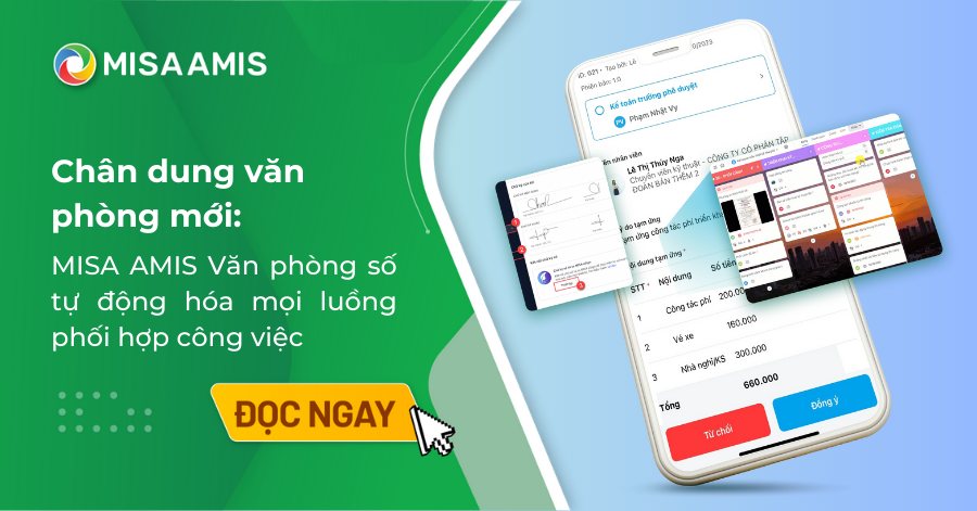 luồng kết nối trong misa amis văn phòng số